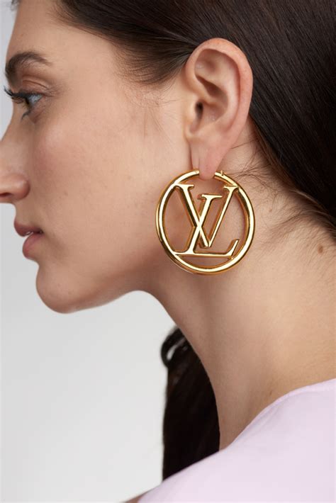 louis vuitton ear studs|louis vuitton symbol earrings.